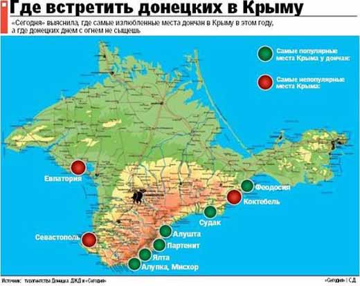 Крым заселяют по 3 тысяч дончан ежедневно