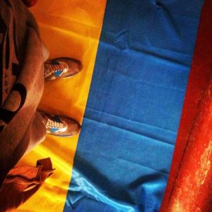 В Славянске будут судить студента за надругательство над государственным флагом (Фото)