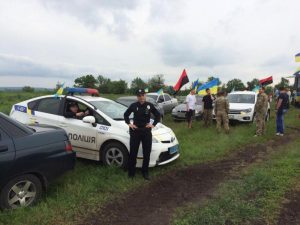 В Славянске экипажи новой патрульной полиции сопроводили автопробег памяти генерала Кульчицкого