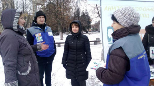 Один из “16 дней против насилия” в Славянске