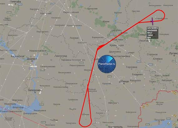 Беспилотник США провел разведку в небе над Донбассом