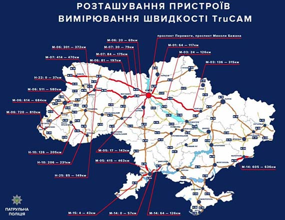 С 16 октября водителей в Украине будут штрафовать за превышение скорости