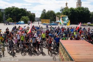 Как проходит «Велодвижок» в Славянске