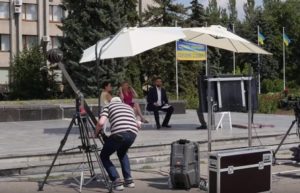 В Славянске произошёл конфликт с участием тв-канала ZIK