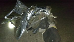 На Донетчине два человека сгорели в машине в результате ДТП