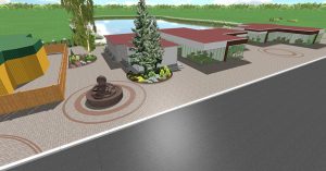 Началось благоустройство зоны отдыха возле цветочного рынка