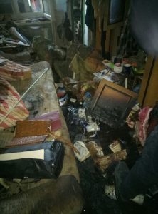 В Славянске во время пожара погиб пожилой мужчина