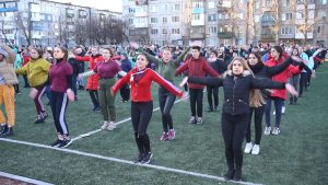 На Донетчине запустили спортивный флешмоб