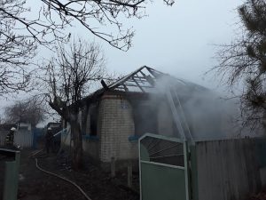 В с. Майдан Славянского района произошел пожар