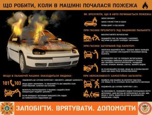 Что делать, если загорелся автомобиль. Рекомендации Славянского госпожарнадзора