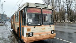 Состояние троллейбусов в Славянске