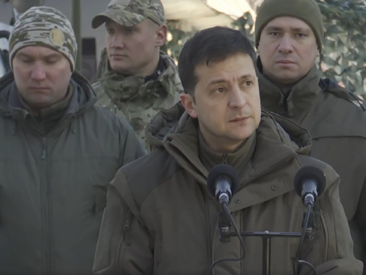 Зеленский прибыл на Донбасс