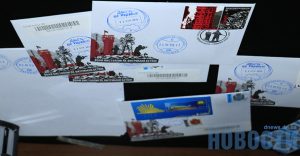 В Славянске состоялось спецгашение почтовой марки, посвященной 5-й годовщине обороны Донецкого аэропорта