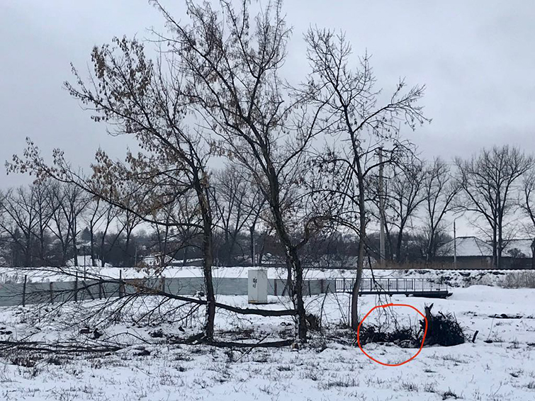 В Краматорске в Саду Бернацкого обнаружена мина