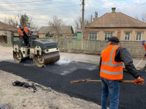 Ремонт дорiг на вулицях Димитрова та Поштовiй. Фотофакт