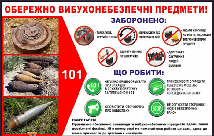З початку 2020 року піротехніки ДСНС України вилучили та знищили вже 3 тис. 359 вибухонебезпечних предметів