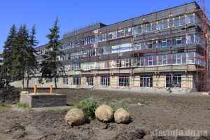 Вместо трухлявых  – и ясень плакучий: в центре Славянска бульвар засаживают кустарниками и деревьями. Фото