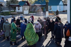 В Святогорске и Краматорске отметили Вербное воскресенье. Фото с церковных  подворий