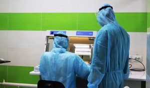 Как работает аппарат для диагностики COVID-19 в Славянске