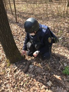 В Славянском районе обнаружена мина