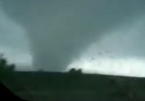Над Донетчиной наблюдали торнадо