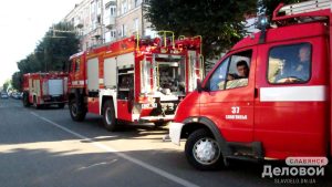 В центре Славянска горел магазин