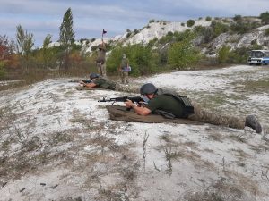 На горі Карачун навчальні стрільби провів Слов’янський військомат. Фото