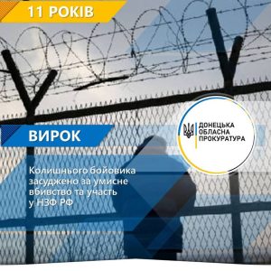 Колишнього бойовика засуджено за умисне вбивство та участь у НЗФ РФ
