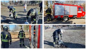 У Слов’янську рятувальники долучилися до акції з озеленення міста