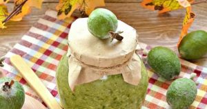 Вкусное ароматное варенье из фейхоа без варки