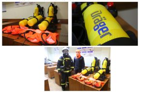Рятувальники Донеччини отримали від Програми ООН із відновлення та розбудови миру 5 дихальних апаратів зі стисненим повітрям Dräger
