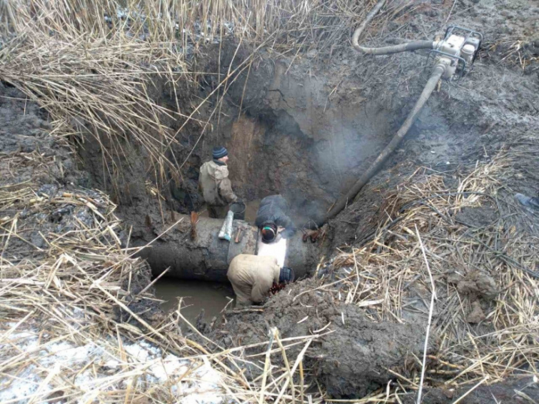 Ремонтна бригада усунула два пориви на водогоні «Горлівка-Торецьк»