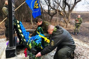 Бійці батальйону ім. Сергія Кульчицького вшанували загиблих у ДТП побратимів в ООС