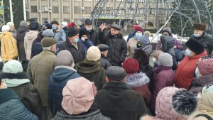 Жители Славянска продолжают выходить на тарифные митинги