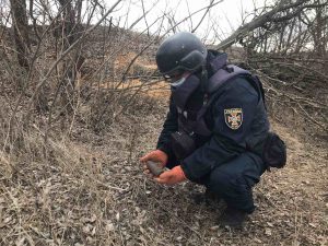 с. Черкаське: піротехніки вилучили артилерійський снаряд поблизу житлового будинку