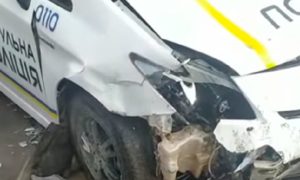 В Краматорске автомобиль патрульной полиции попал в ДТП