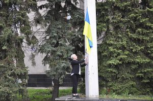 У Слов’янську підняли прапор Євросоюзу