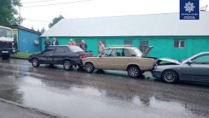 ДТП з чотирма автівками сталося сьогодні вранці у Краматорську