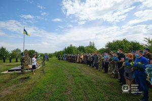 Память генерала Кульчицкого и 11 украинских военных почтили на месте падения МИ-8 под Славянском