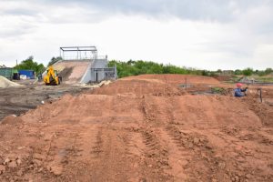 У Лимані активно зводять єдиний подібний в Україні велоспортивний комплекс