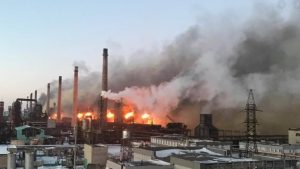 Бійці ДСНС ліквідували пожежу в електрощитовій на території ПРАТ «Авдіївський коксохімічний завод»