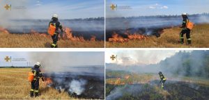 Протягом вихідних на Донеччині сталося 57 пожеж