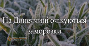 Увага! На Донеччині очікуються заморозки!