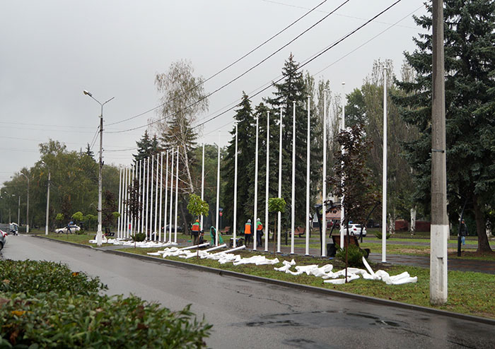 В Краматорске возводят аллею лучших налогоплательщиков