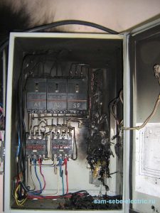 В Славянске в помещении котельной школы произошло короткое замыкание