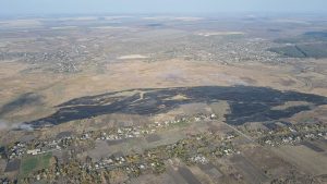 Возле села Майдан Черкассой громады погасили пожар 3,5 часа