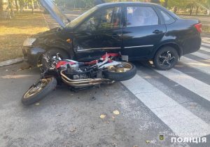 В Лимане произошло ДТП. Пострадал мотоциклист