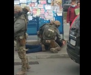 В Краматорске прошло шумное задержание гражданина