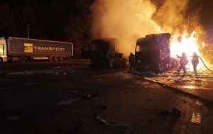 На автозаправке в Харьковской области произошел масштабный пожар