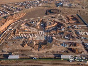 Как продвигается строительство многопрофильного лечебного учреждения (фото, видео)